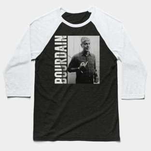 Anthony Bourdain Adventure Baseball T-Shirt